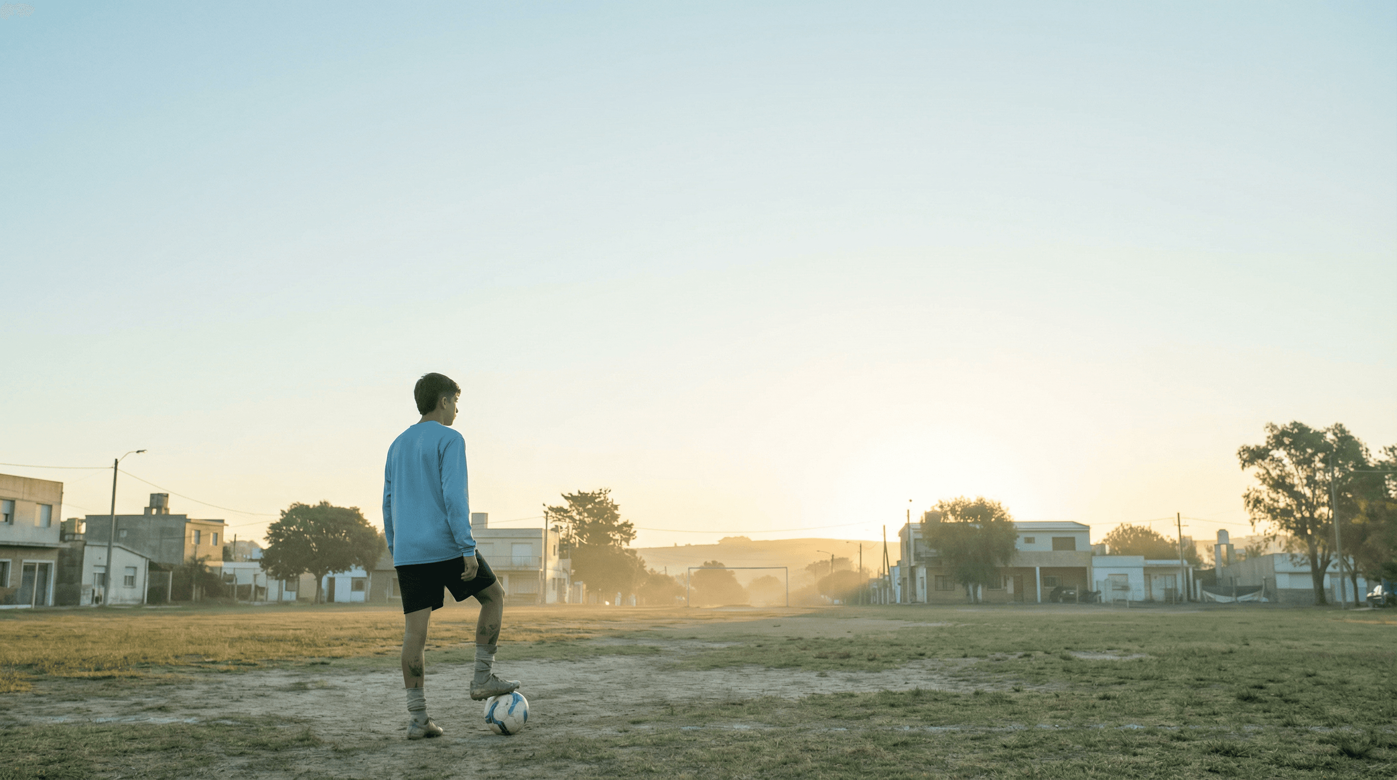 Joven futbolista uruguayo