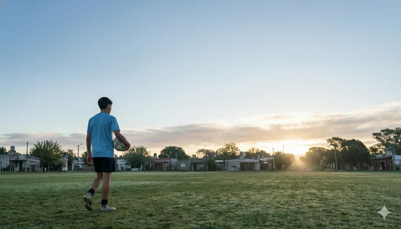 Jugadores uruguayos entrenando
